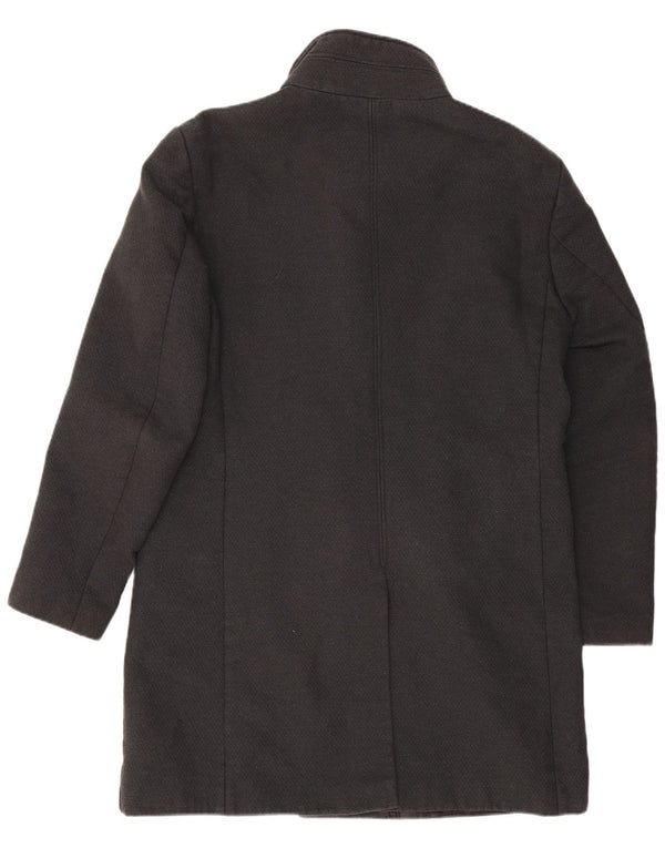 Zara Herre Overfrakke UK 42 XL Grå Polyester