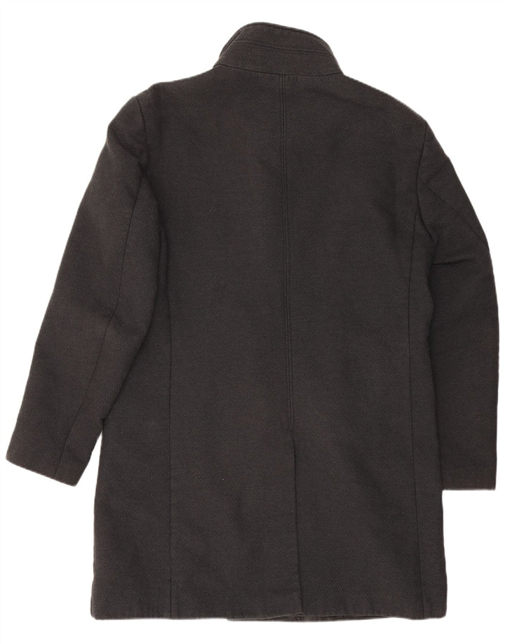 Zara Herre Overfrakke UK 42 XL Grå Polyester