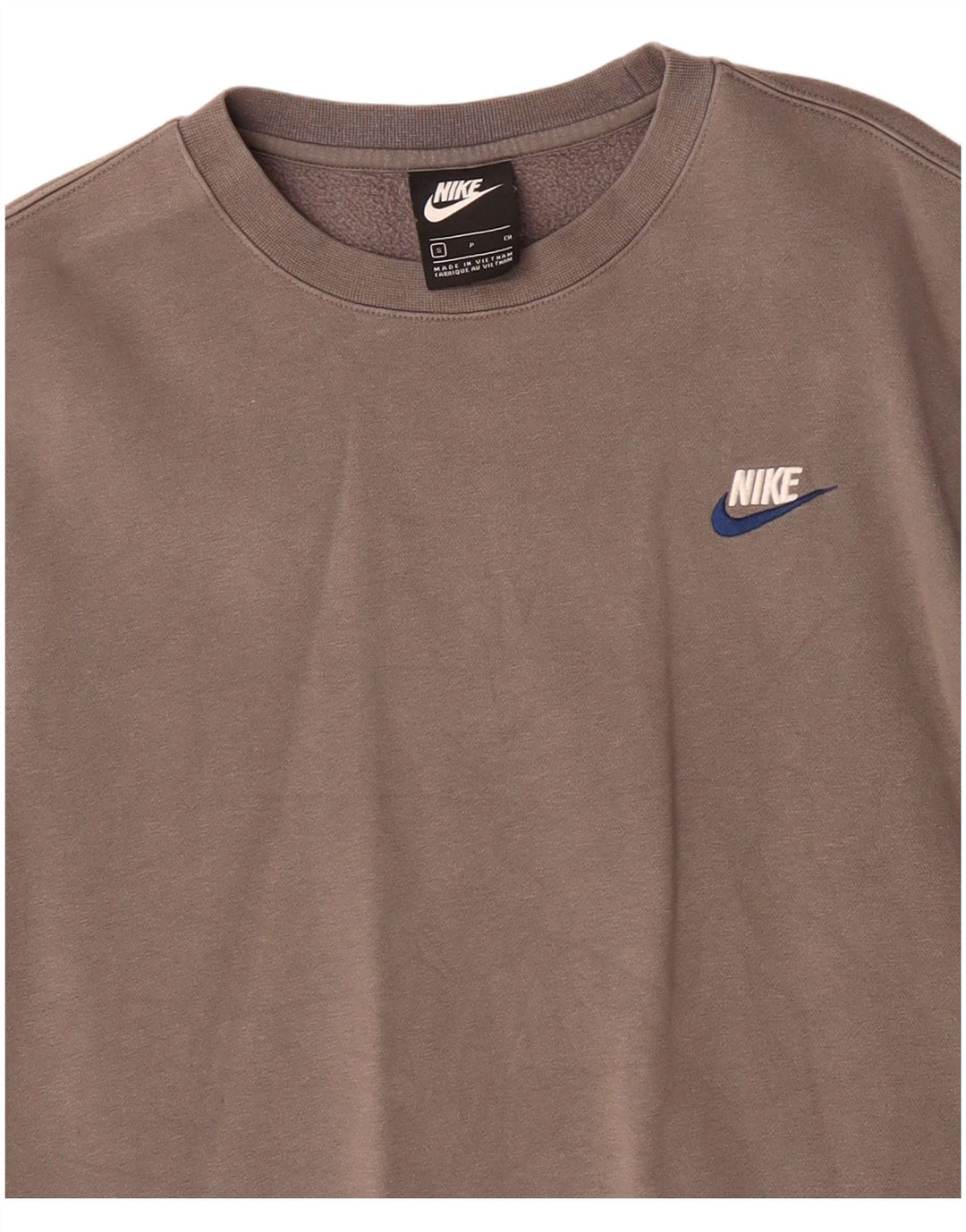 Nike Sweatshirt til mænd, lille grå bomuld