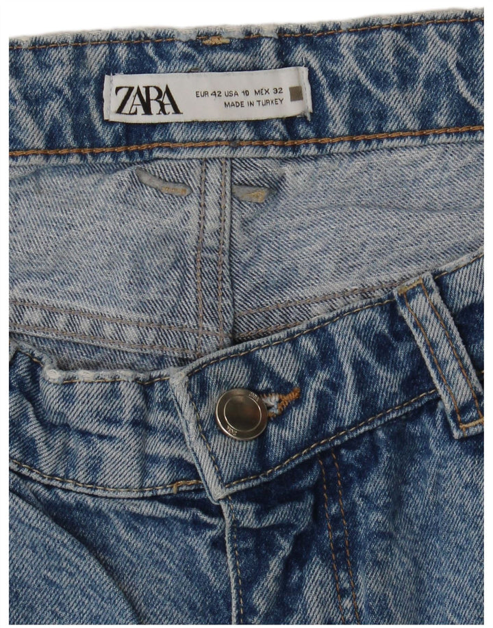 ZARA Løse jeans til kvinder EU 42 Large W32 L27 Blå