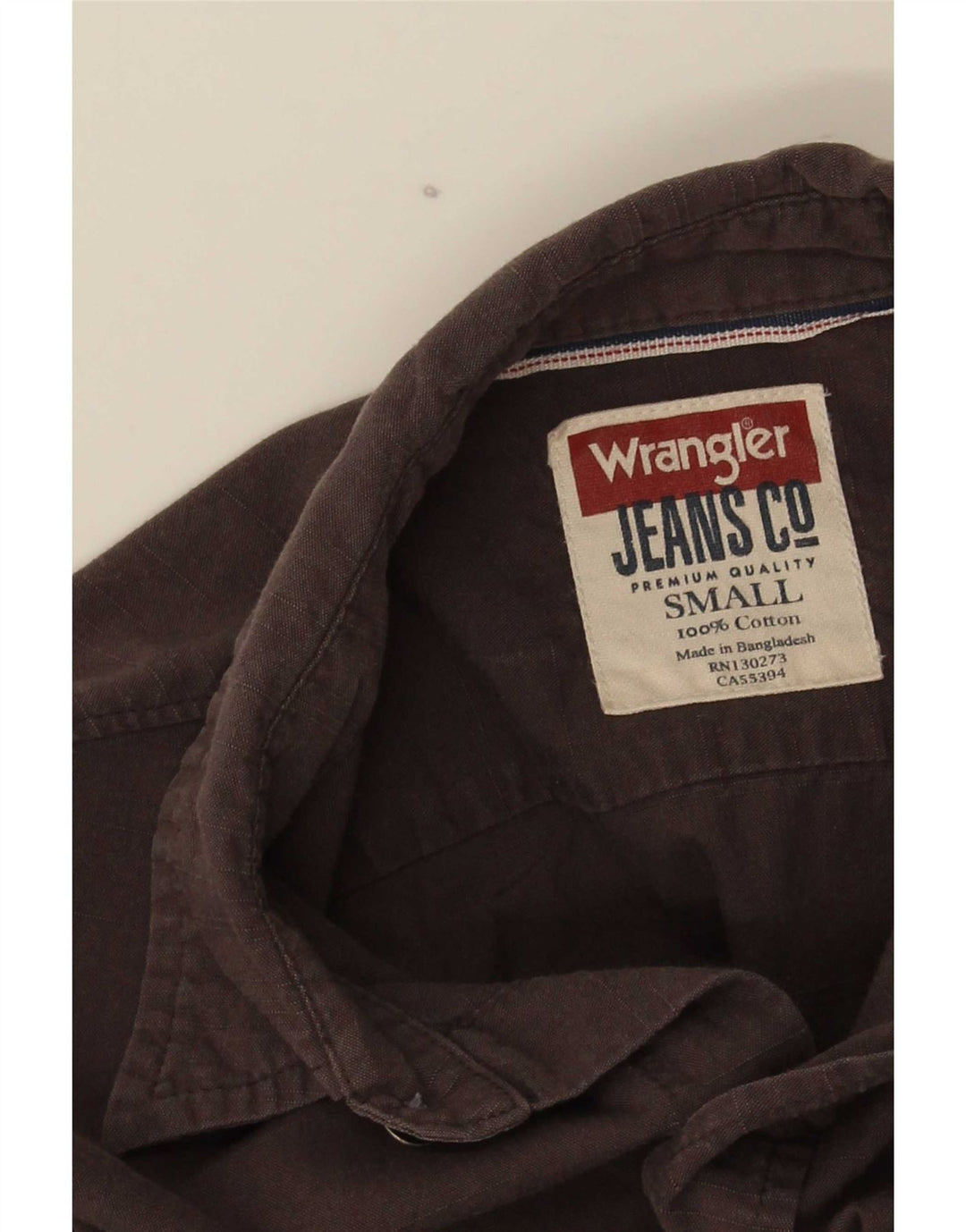 Wrangler herre Regular Fit skjorte lille brun bomuld