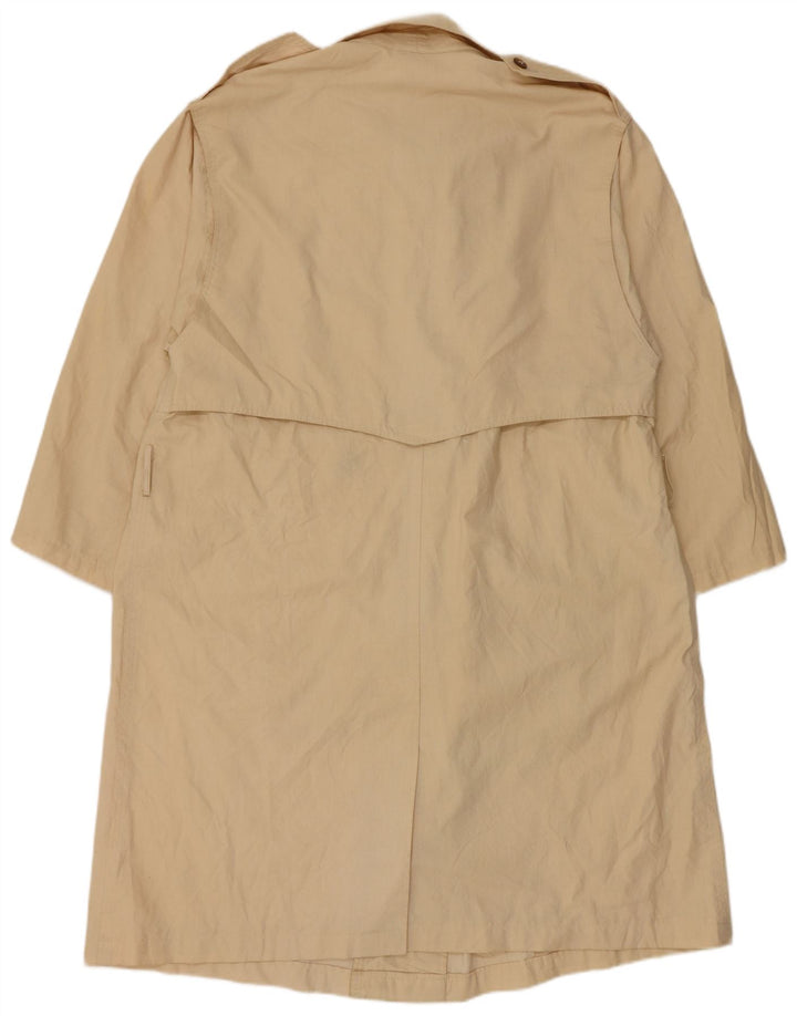 Vintage Herre Dobbeltradet Trench Coat UK 38 Medium Beige