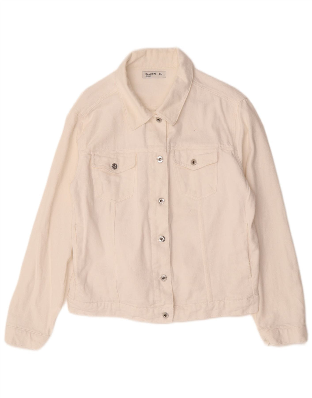 Calliope Dame denimjakke UK 18 XL Hvid