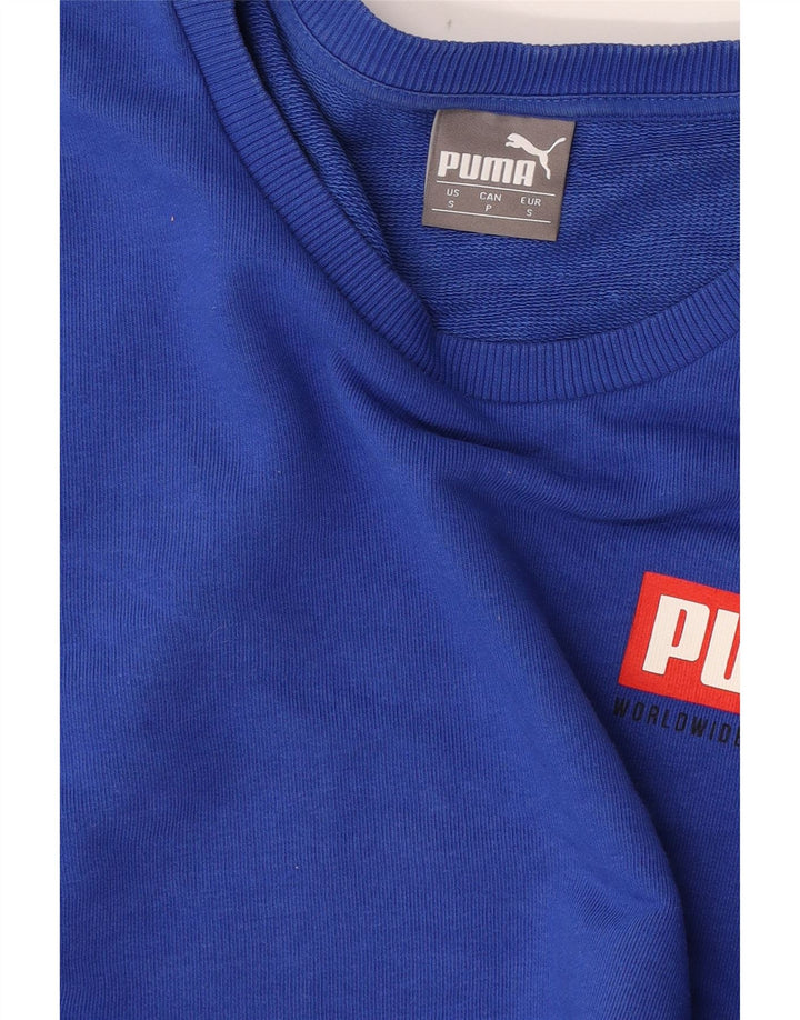 Puma Herre Grafisk Sweatshirt Jumper Lille Blå