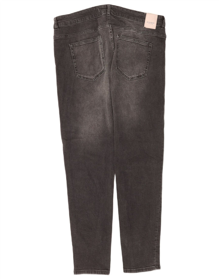 Zara Dame Slim Jeans EU 42 Large W32 L27 Grå Bomuld
