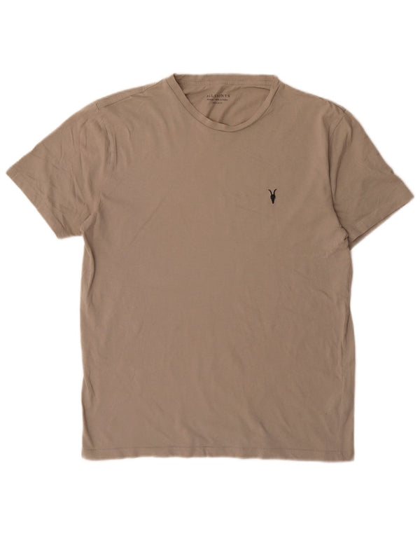 All Saints Herre Regular Fit T-Shirt Top Medium Grey Bomuld