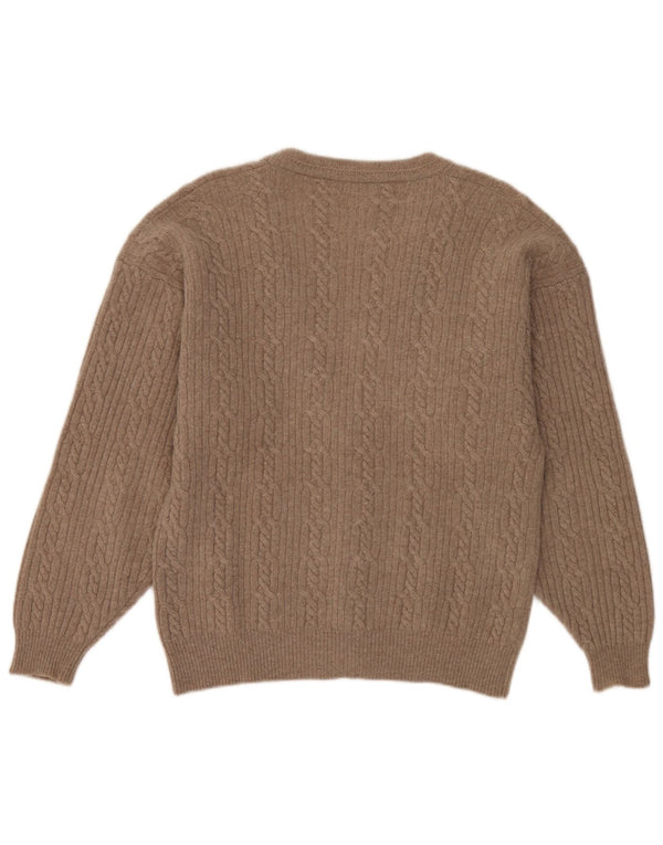 Commander Herre Cardigan Sweater IT 50 Medium Beige Lammeuld