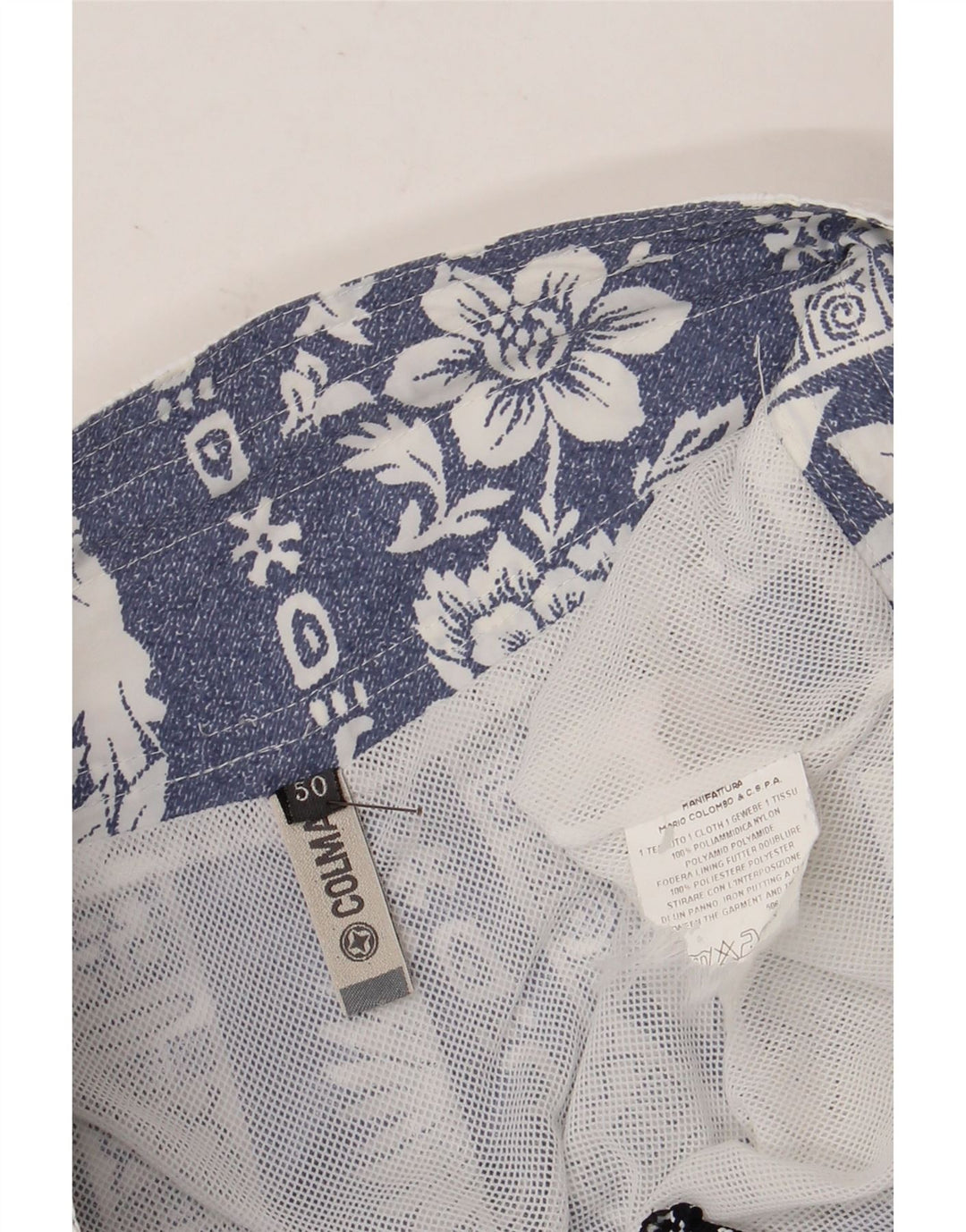Colmar Badeshorts til mænd IT 50 Medium Blue Floral Nylon