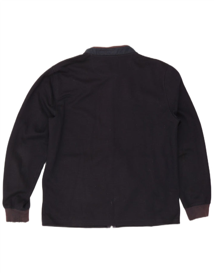 Massimo Dutti Herre træningsdragt Topjakke XL Marineblå Colourblock Bomuld