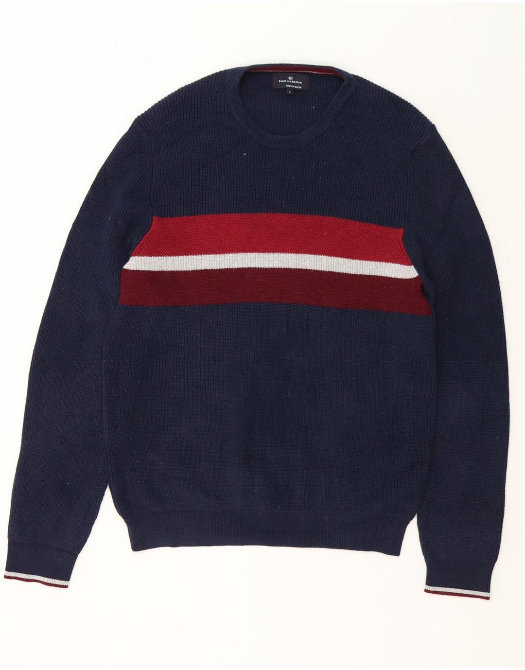 Marks & Spencer Herre Blue Harbor Crew Neck Jumper Sweater Large Navy Blue