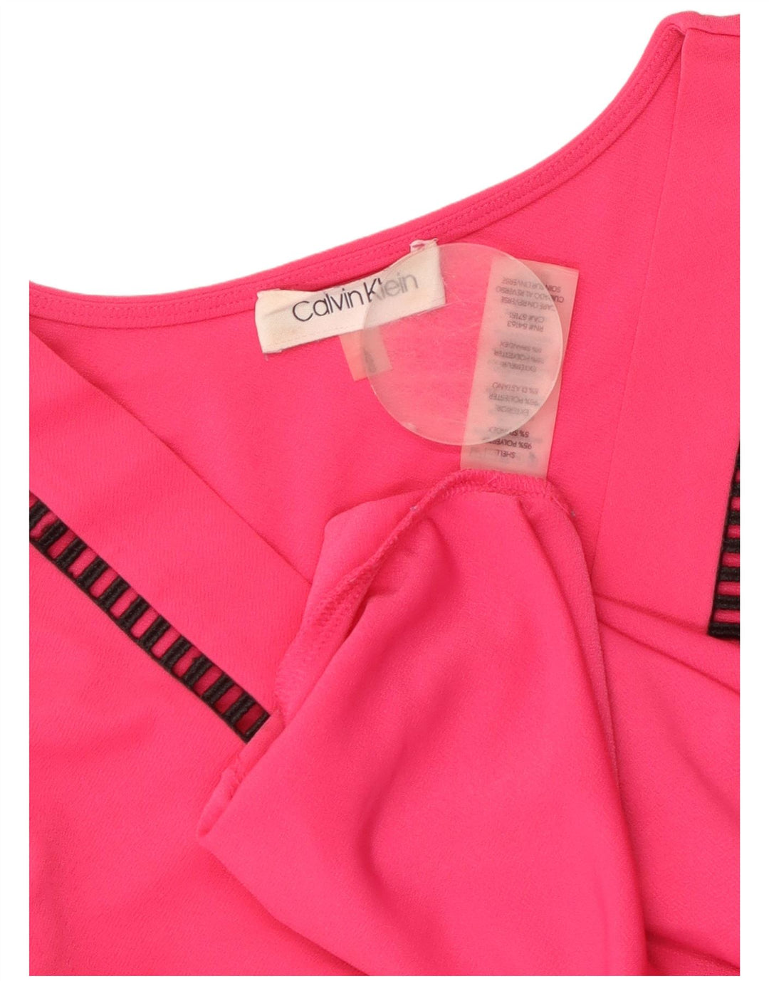 CALVIN KLEIN Damevest Top UK 16 Large Pink Polyester