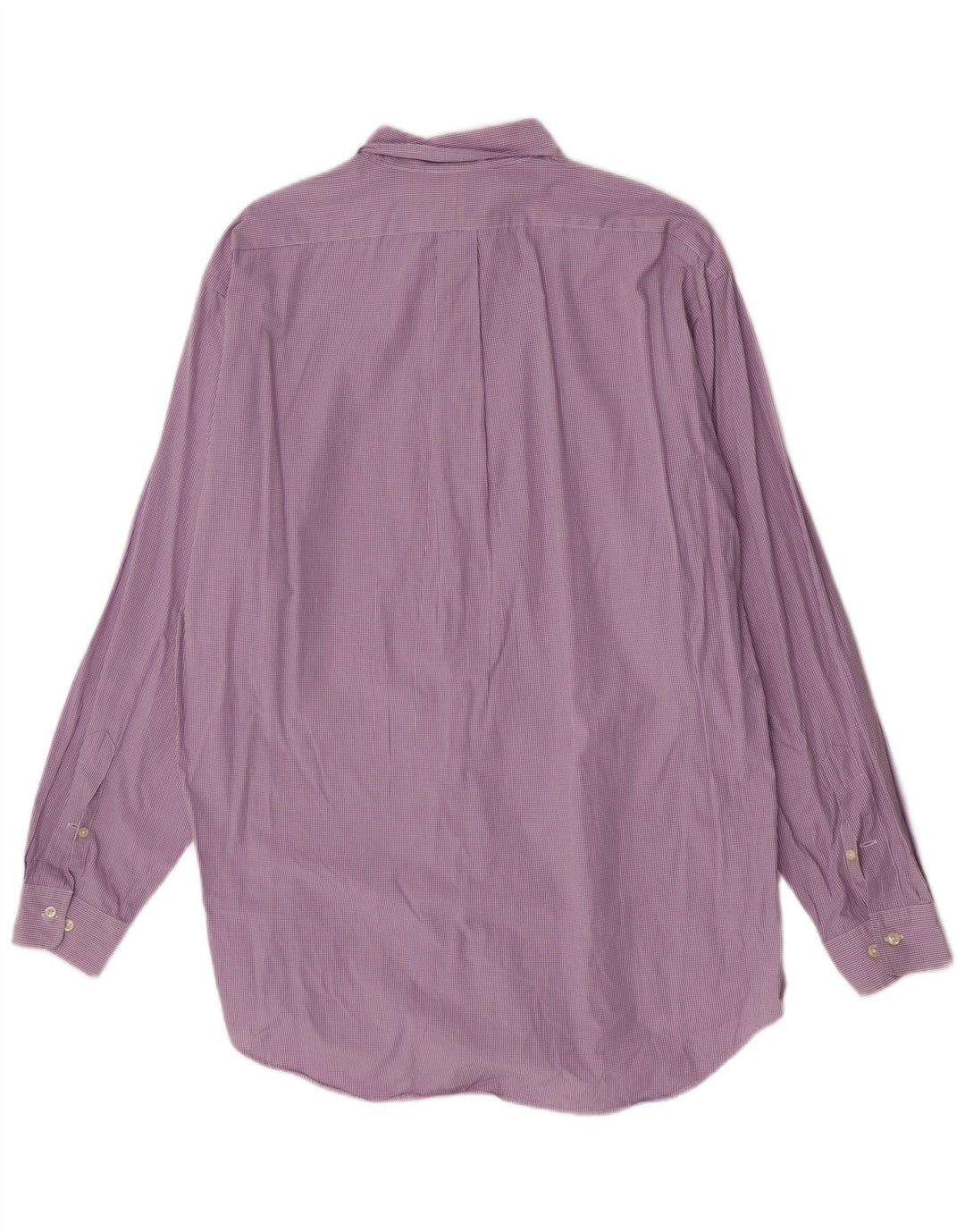 Ralph Lauren Herreskjorte str. 16 1/2 Large Purple Gingham Cotton
