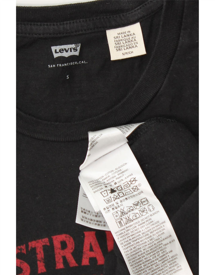 Levi's Herre grafisk T-shirt top lille sort bomuld