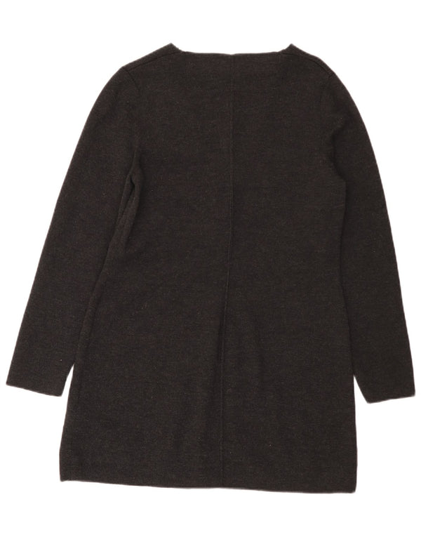 Luisa Spagnoli Dame Longline Cardigan Sweater UK 14 Large Grey