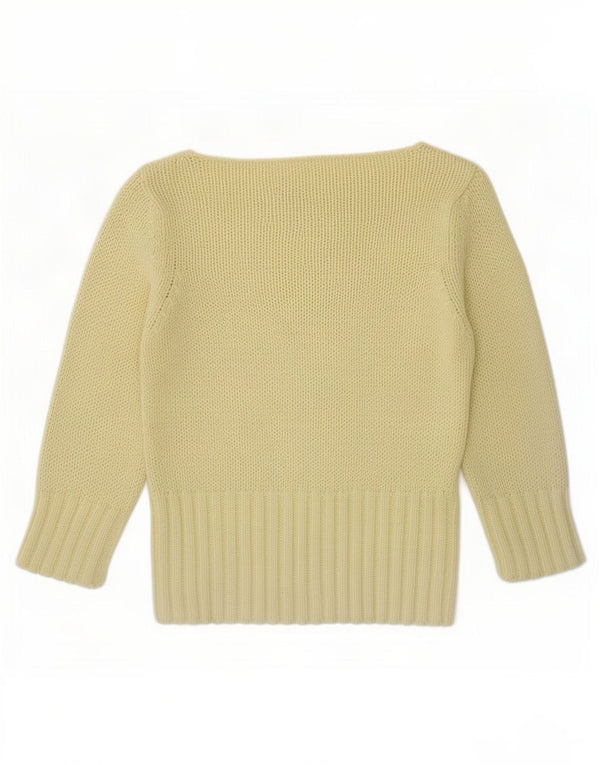 Zara dametrøje 3/4-ærmet trøje med bådhals DK 12 Medium Gul