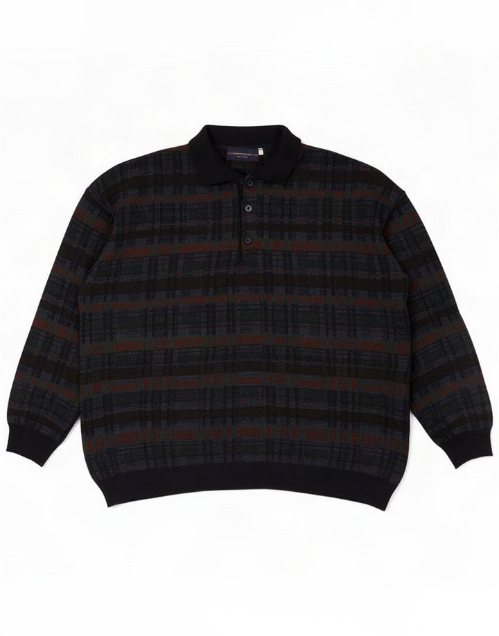 Montecatini Herre Polo Neck sweater XL Sort Check
