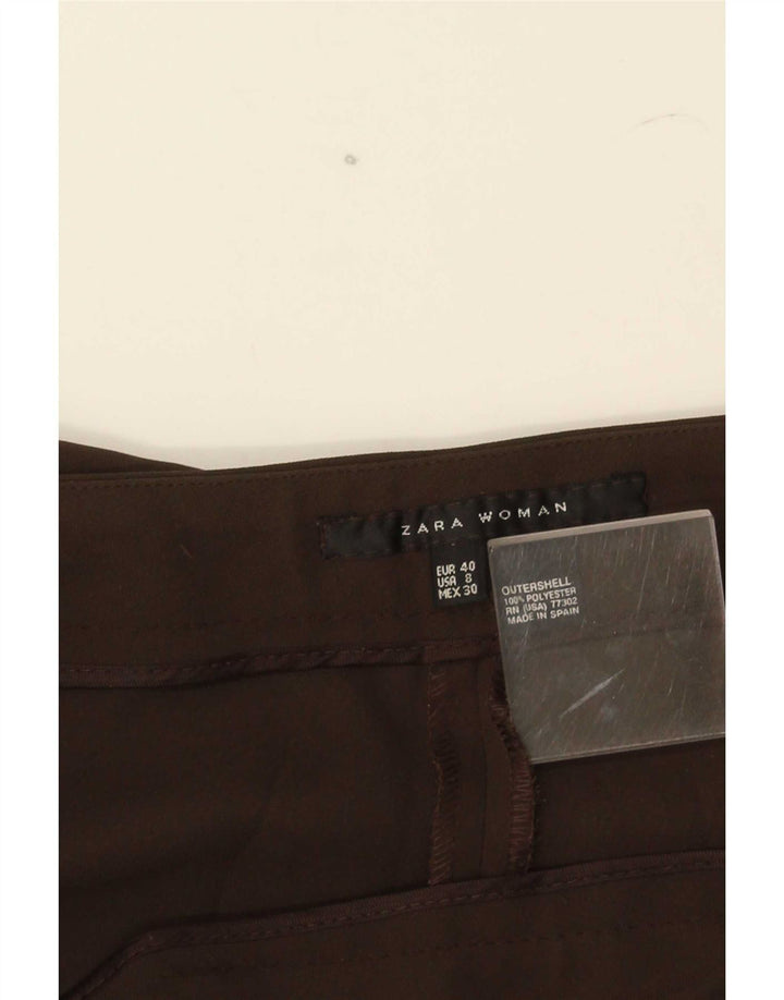 Zara Lige Casual Bukser til kvinder EU 40 Medium W30 L28 Brun Polyester
