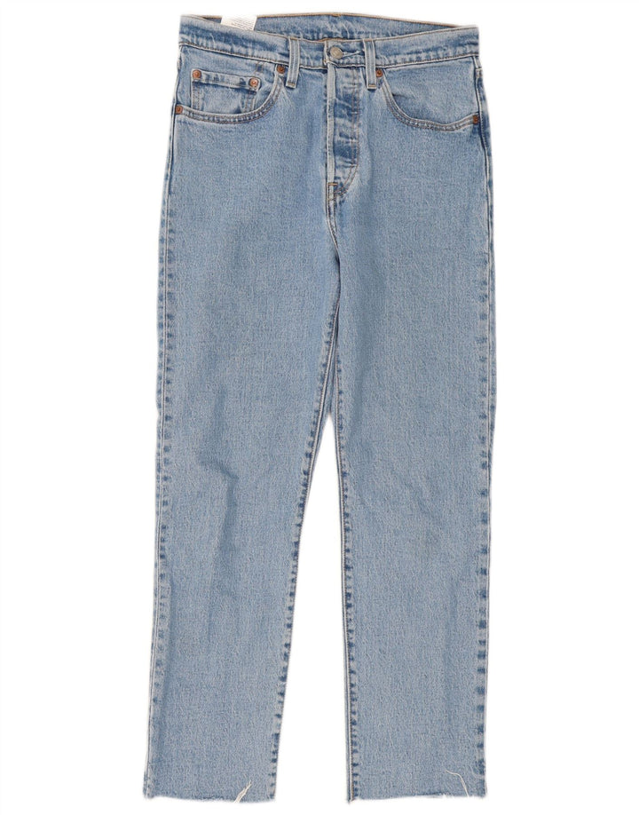 Levi's Dame 501 Straight Jeans W27 L28 Blå Bomuld