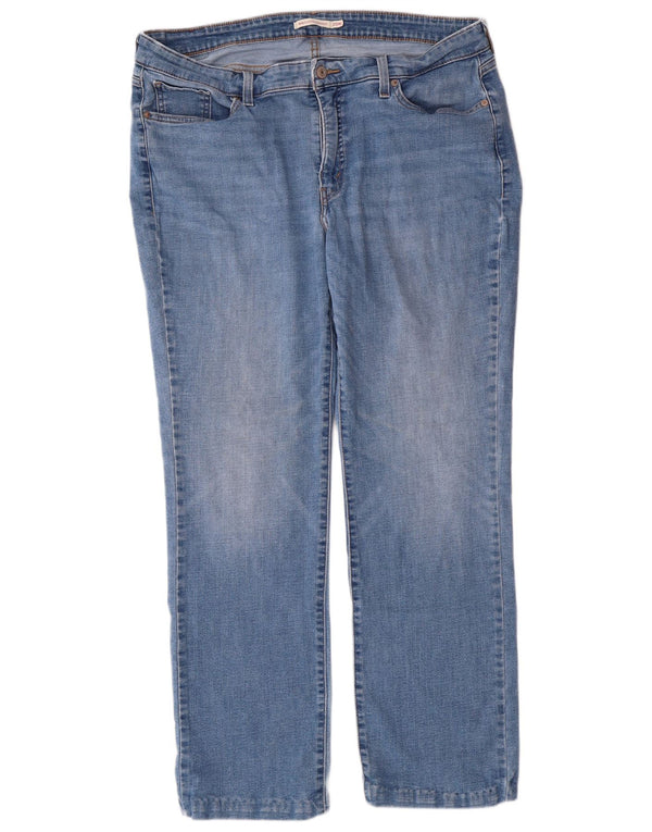 LEVI'S Womens 414 Classic Fit Straight Jeans US 20 3XL W40 L30 Blå Bomuld