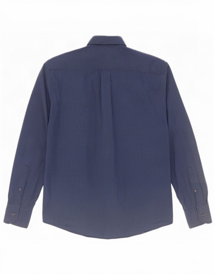 Dacks herre Regular Fit skjorte lille marineblå Gingham bomuld