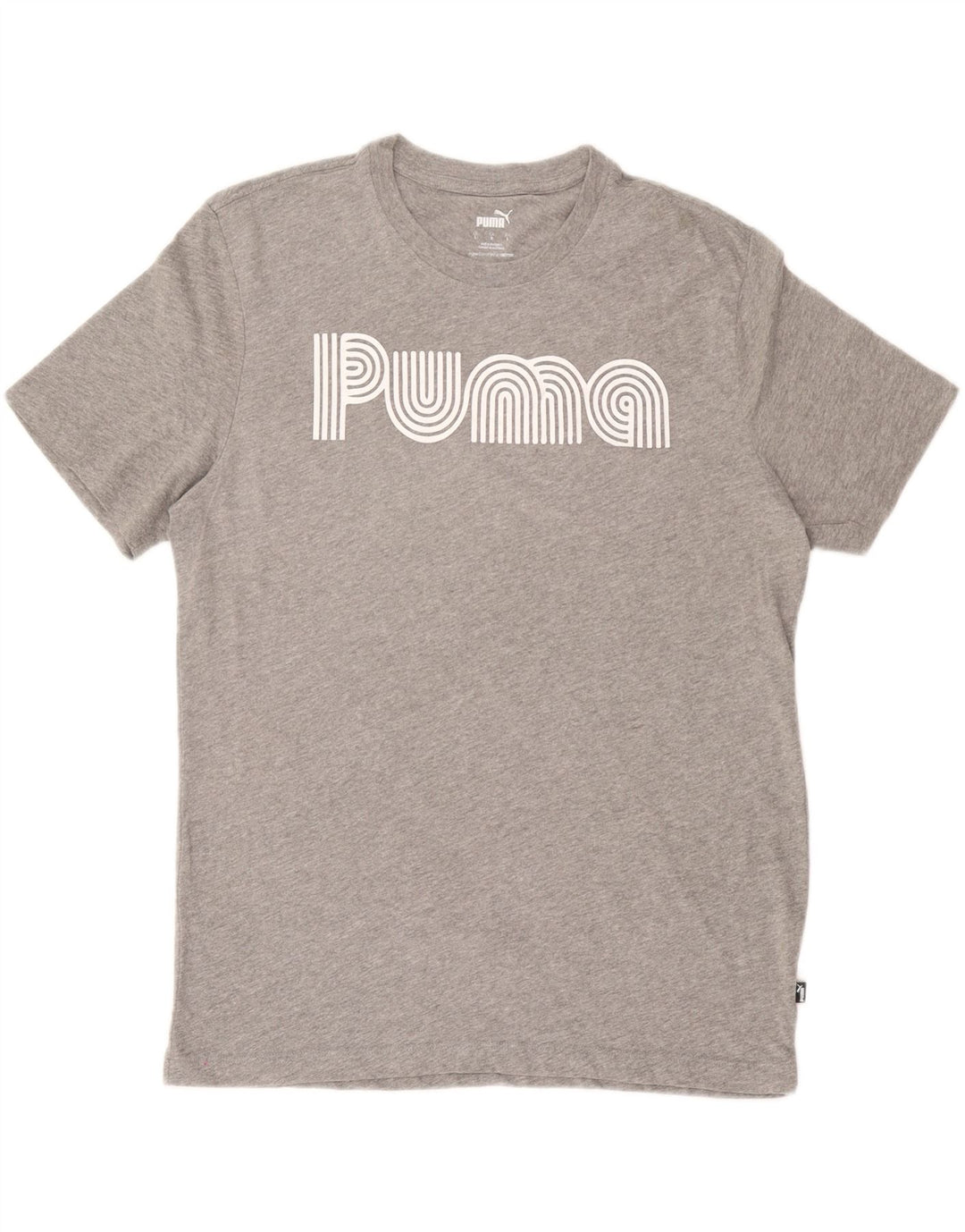 PUMA Grafisk T-shirt top til mænd, stor grå