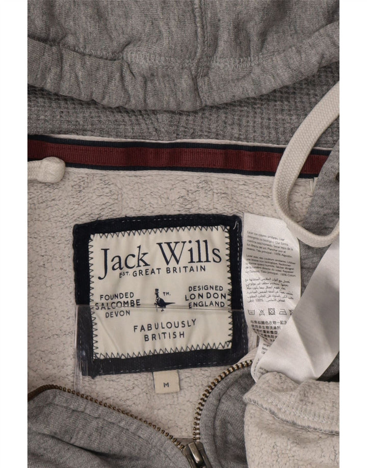 Jack Wills Hættetrøje med lynlås til mænd mellemgrå bomuld
