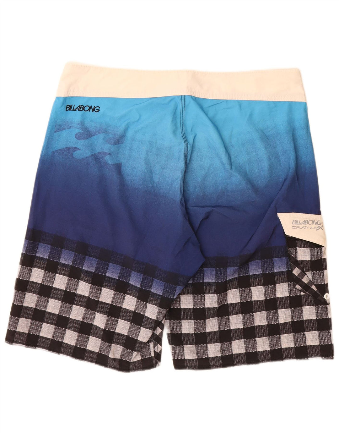 Billabong Badeshorts til mænd store blå ternet polyester