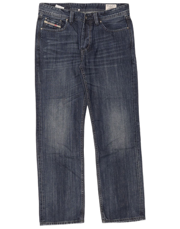 Diesel Herre Larkee Straight Jeans W33 L32 Blå Bomuld