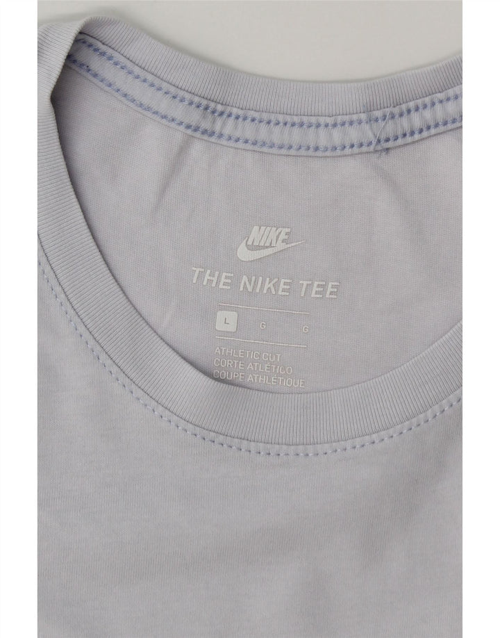 NIKE T-shirt top i atletisk snit til mænd, stor blå