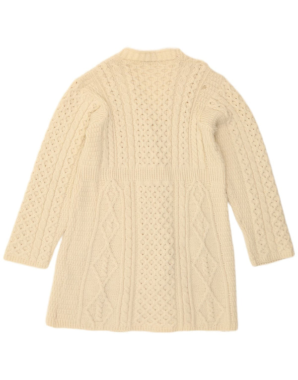 Carraig Donn Dame Longline Cardigan Sweater UK 18 XL Off White