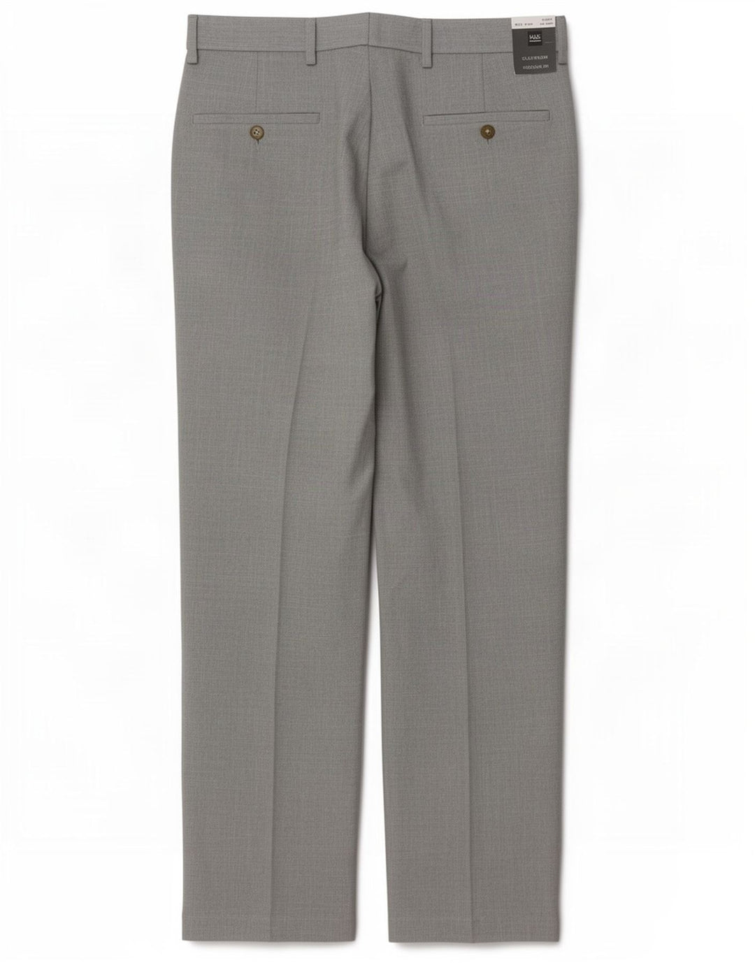 Marks & Spencer Straight Casual Bukser til mænd W32 L29 Grå Polyester