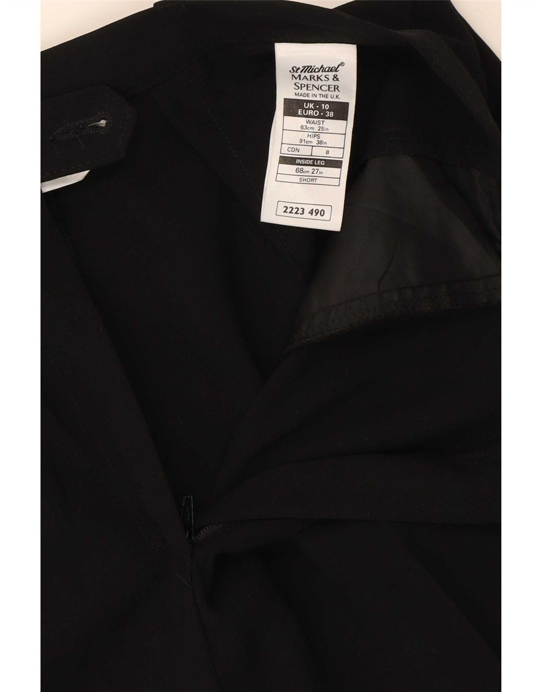 Marks & Spencer Dame St. Michael Suit Bukser UK 10 Small W26 L27 Black