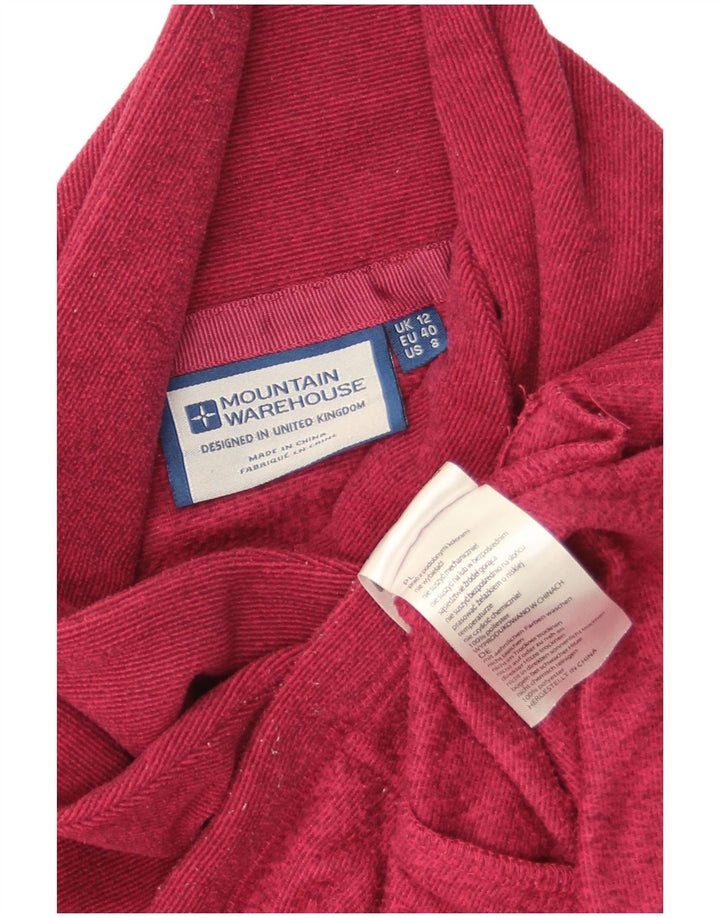Mountain Warehouse Dame Fleece Jumper UK 12 Medium Rød Polyester