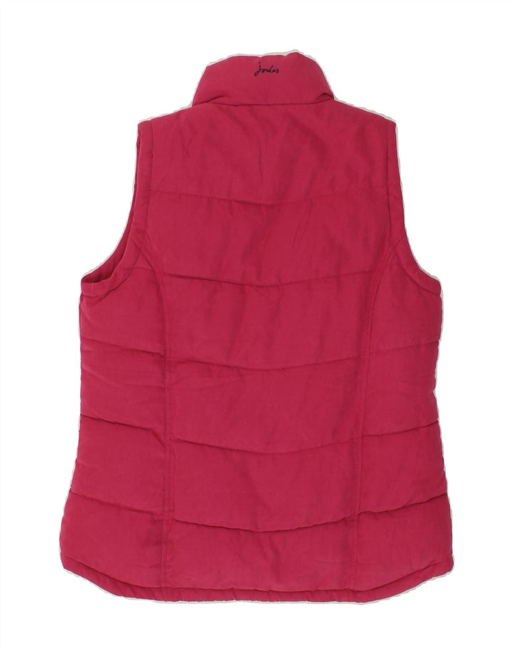 JOULES Womens Padded Gilet UK 8 Small Pink Cotton Vintage Joules and Second-Hand Joules from Messina Hembry 