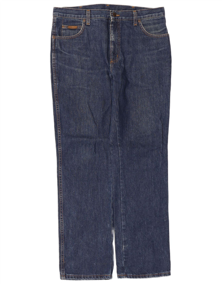 Wrangler Straight Jeans til mænd W36 L32 blå bomuld