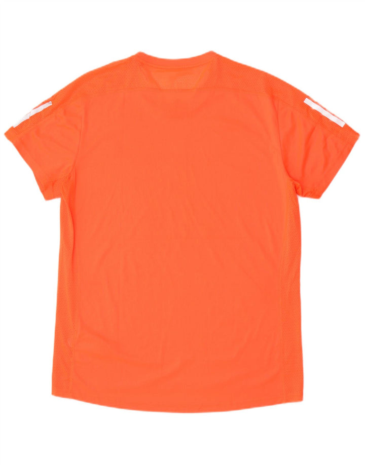 Adidas Herre Aeroready T-Shirt Top Medium Orange Polyester