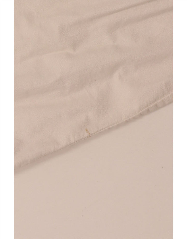 RALPH LAUREN Pige Skjortekjole 7-8 År Hvid Bomuld