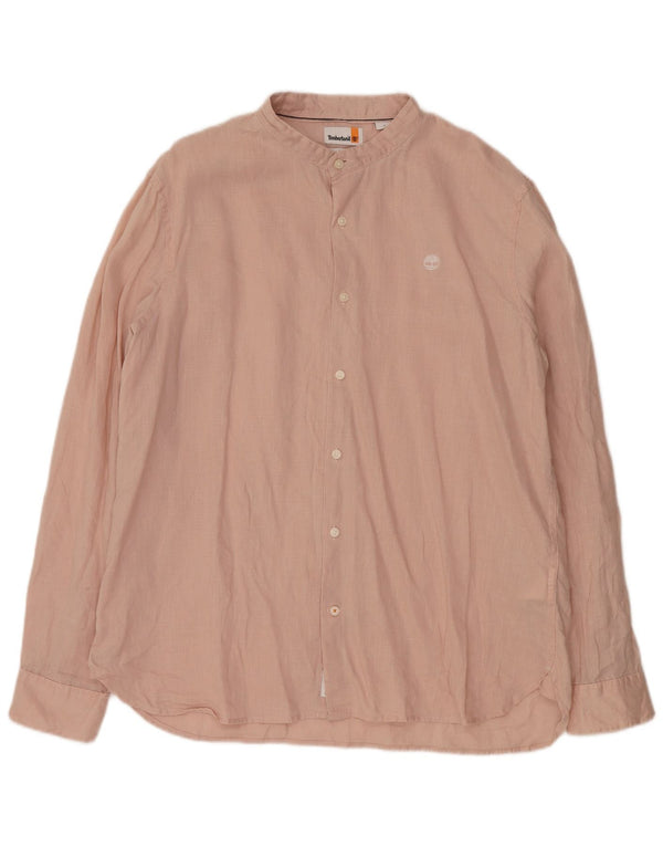 Timberland Herre Slim Fit skjorte XL Pink Linen