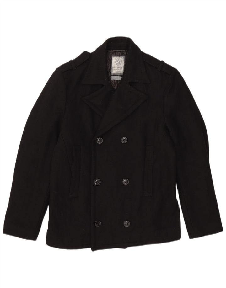 Kruder Herre Ærtefrakke UK 40 Large Black Wool
