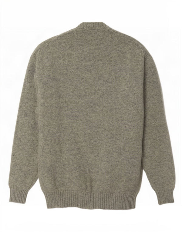 Rodrigo Herre Crew Neck Jumper Sweater IT 52 Stor Grå Uld