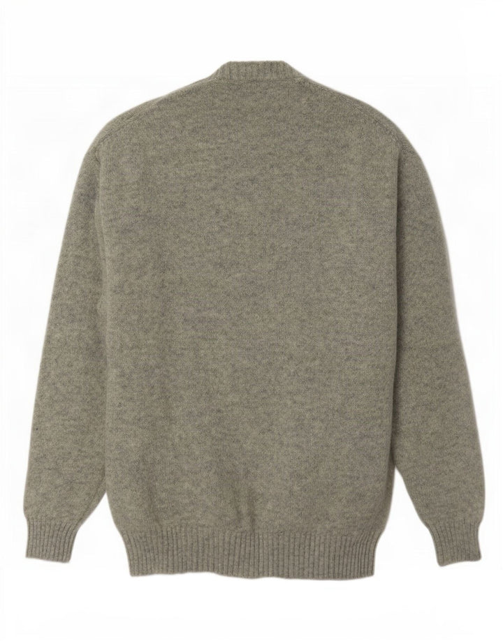 Rodrigo Herre Crew Neck Jumper Sweater IT 52 Stor Grå Uld