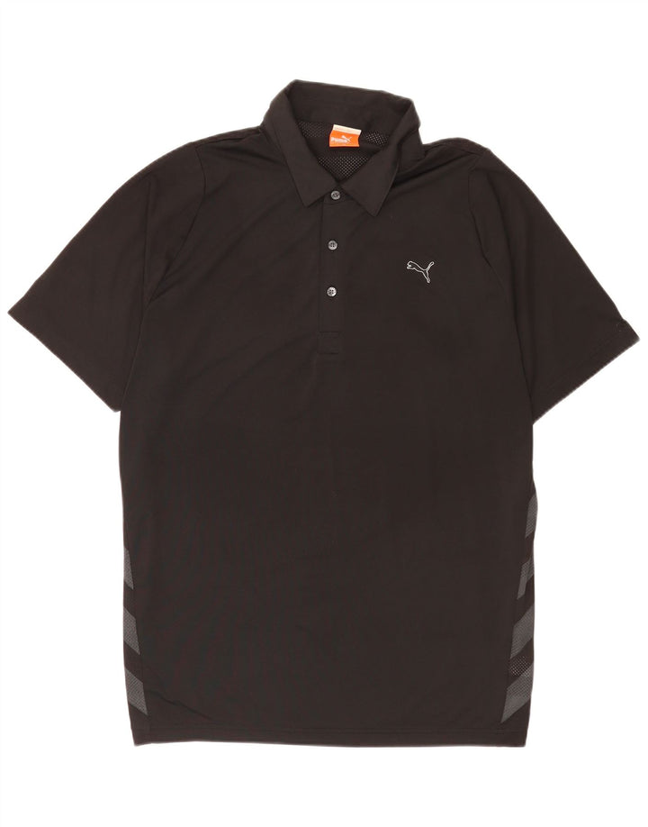 Puma Herre grafisk poloshirt Stor sort Colourblock Polyester