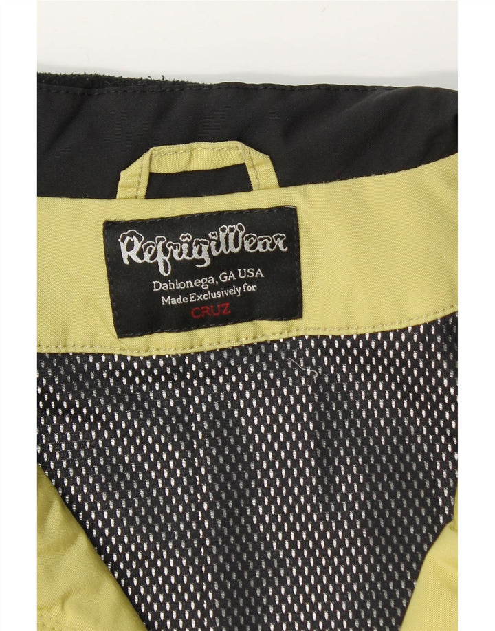 Refrigiwear Womens Cruz Bomber Jacket UK 14 Medium Yellow Colourblock