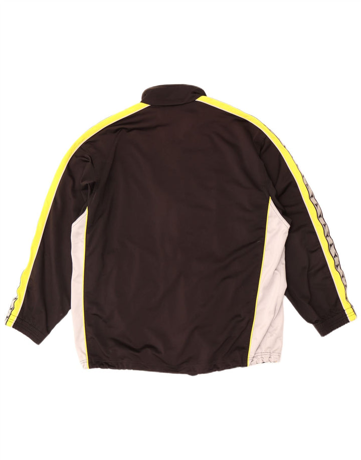 Diadora Herre grafisk træningsdragt Topjakke UK 38 Medium Sort Colourblock