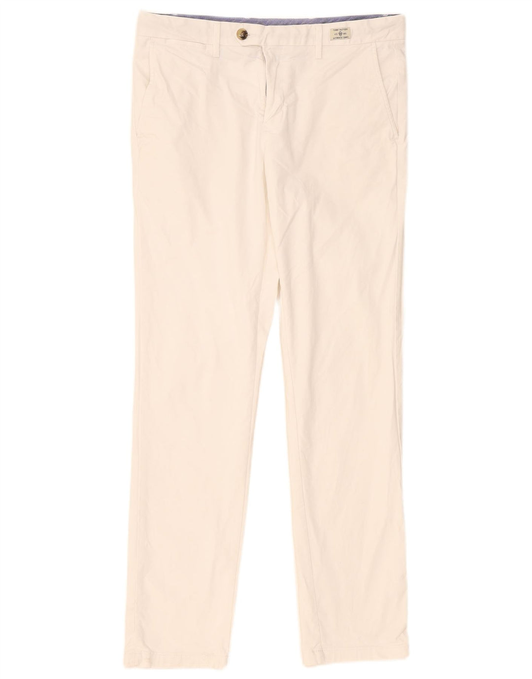 Tommy Hilfiger Herre Slim Chino Bukser W34 L32 Hvid