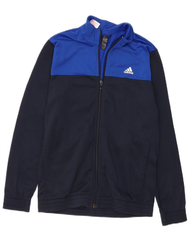 ADIDAS Træningsdragt topjakke til drenge 13-14 år Navy Blue Colourblock