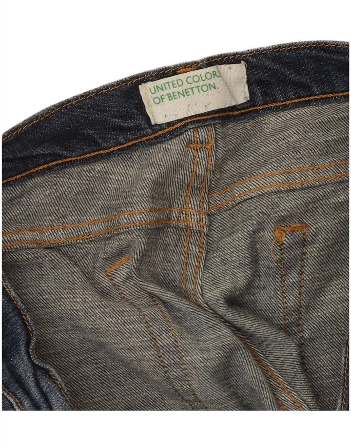 Benetton Womens Cropped Jeans W34 L25 Blå
