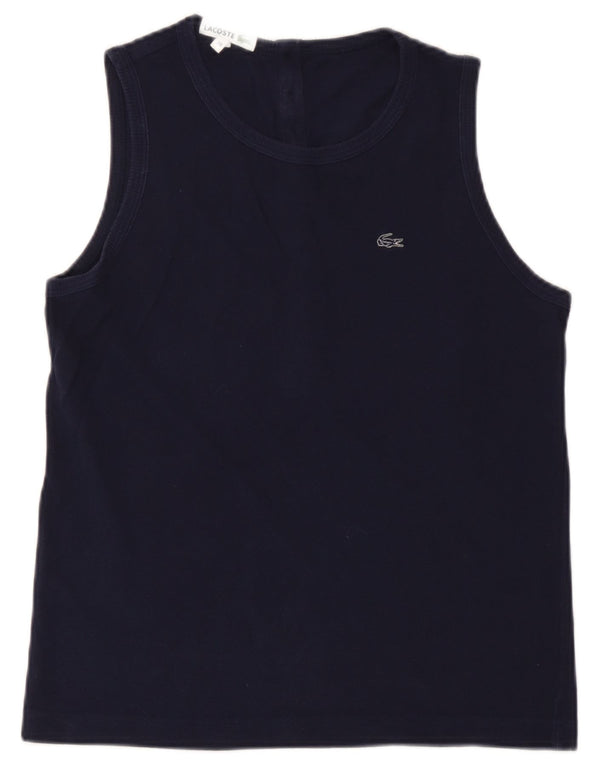 Lacoste Damevest Top Størrelse 38 Medium Navyblå Bomuld