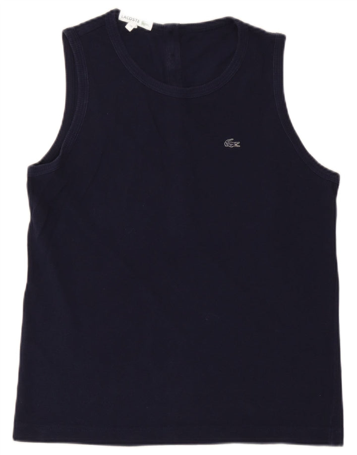 Lacoste Damevest Top Størrelse 38 Medium Navyblå Bomuld