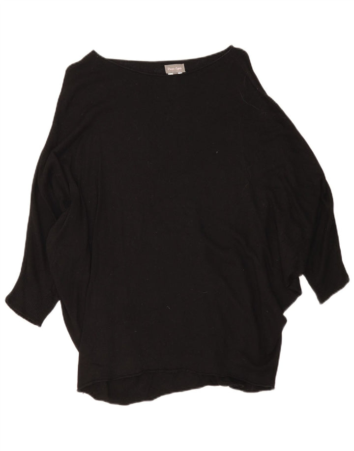 Phase Eight Dame 3/4-ærmet Batwing Bluse Top UK 12 Medium Black